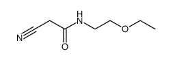 N-(2-Ethoxy-ethyl)-cyanacetamid结构式