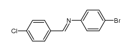 4-bromo-N-(4-chlorobenzylidene)aniline结构式