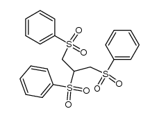 1,2,3-tris(phenylsulfonyl)propane Structure