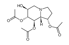 1,6,7,8-Indolizinetetrol, octahydro-, 1,7,8-triacetate, 1S-(1.alpha.,6.beta.,7.alpha.,8.beta.,8a.beta.)-结构式