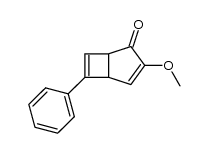 3-Methoxy-6-phenyl-Δ3.6-bicyclo[3.2.0]heptadien-2-on Structure