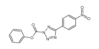 phenyl 5-(4-nitrophenyl)-2H-tetrazole-2-carboxylate Structure