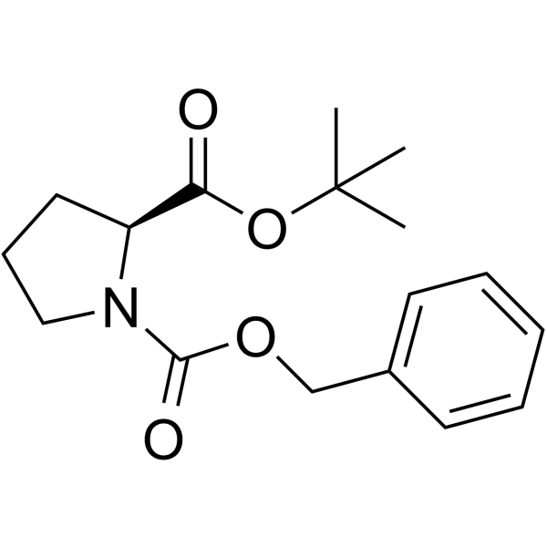 N-Benzyloxycarbonyl-L-proline tert-butyl ester Structure