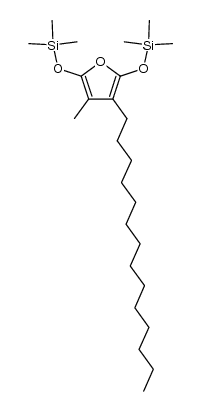 3-Tetradecyl-4-methyl-2,5-bis((trimethylsilyl)oxy)furan Structure