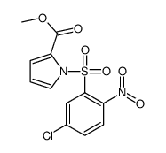 methyl 1-(5-chloro-2-nitrophenyl)sulfonylpyrrole-2-carboxylate Structure