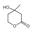 (4S)-4-hydroxy-4-methyloxan-2-one Structure