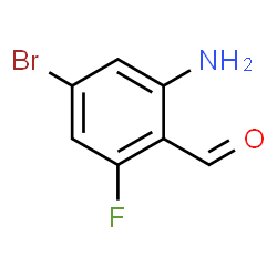 2-氨基-4-溴-6-氟苯甲醛结构式