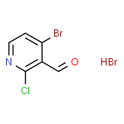 4-Bromo-2-chloropyridine-3-carbaldehyde hydrobromide结构式