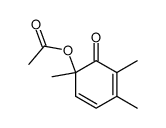 6-Acetoxy-2,3,6-trimethyl-2,4-cyclohexadien-1-on Structure