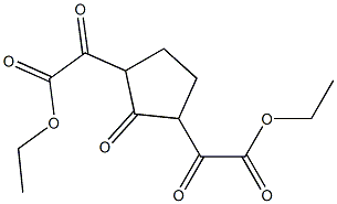 α,α',2-Trioxo-1,3-cyclopentanediacetic acid diethyl ester Structure