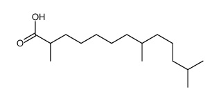 2,8,12-trimethyltridecanoic acid Structure