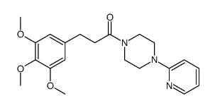 1-(4-pyridin-2-ylpiperazin-1-yl)-3-(3,4,5-trimethoxyphenyl)propan-1-one Structure