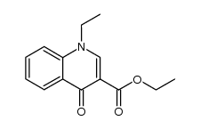 1-ethyl-1,4-dihydro-4-oxo-3-quinolinecarboxylic acid ethyl ester Structure