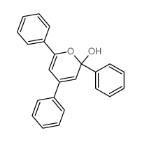 2H-Pyran-2-ol,2,4,6-triphenyl- Structure