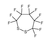 3,3,4,4,5,5,6,6,7,7-Decafluoro-1,2-dithiepane结构式