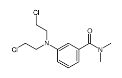 m-[Bis(2-chloroethyl)amino]-N,N-dimethylbenzamide Structure