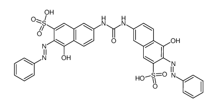 7,7'-(carbonyldiimino)bis[4-hydroxy-3-(phenylazo)naphthalene-2-sulphonic] acid structure