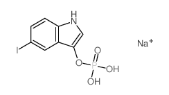 Phosphoric acid,mono(5-iodoindol-3-yl) ester, disodium salt (8CI)结构式