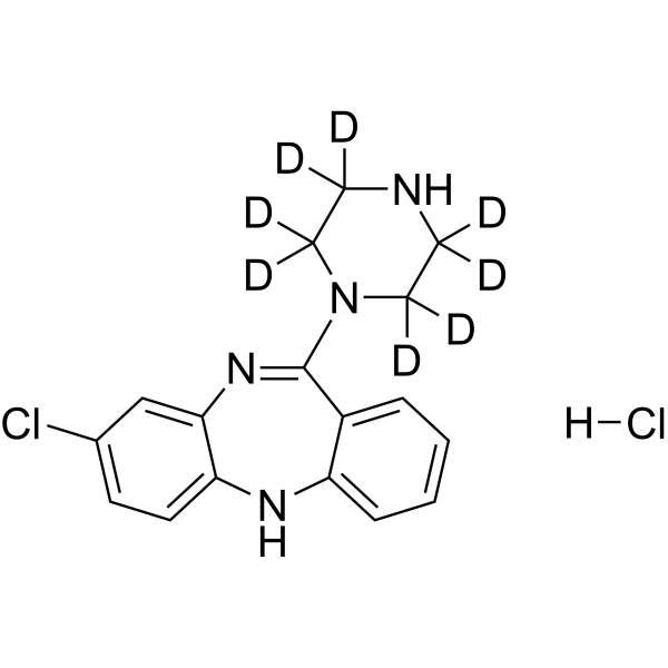 N-Desmethylclozapine-d8 hydrochloride picture