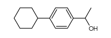 1-(4'-Cyclohexyl-phenyl)-1-hydroxy-ethane结构式