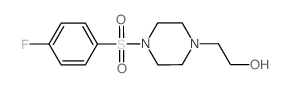 2-(4-((4-FLUOROPHENYL)SULFONYL)PIPERAZIN-1-YL)ETHANOL Structure