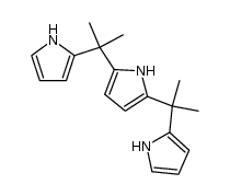 2,5-bis(2-(1H-pyrrol-2-yl)propan-2-yl)-1H-pyrrole结构式