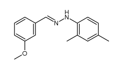 1-(2,4-dimethylphenyl)-2-(3-methoxybenzylidene)hydrazine Structure