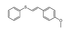 1-(4'-methoxyphenyl)-2-(phenylsulfanyl)ethene结构式