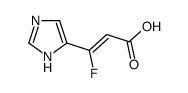 3-fluoro-3-(1H-imidazol-5-yl)prop-2-enoic acid结构式