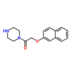 2-(2-Naphthyloxy)-1-(1-piperazinyl)ethanone Structure