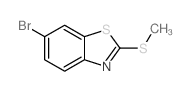 6-溴-2-甲硫基苯并噻唑结构式