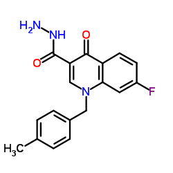 7-Fluoro-1-(4-methylbenzyl)-4-oxo-1,4-dihydro-3-quinolinecarbohydrazide Structure