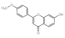 7-HYDROXY-4'-METHOXYFLAVONE Structure