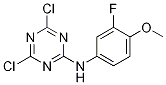 1,3,5-Triazin-2-aMine, 4,6-dichloro-N-(3-fluoro-4-Methoxyphenyl)- Structure