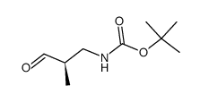 Carbamic acid, [(2R)-2-methyl-3-oxopropyl]-, 1,1-dimethylethyl ester (9CI) Structure