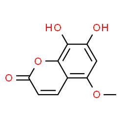 2H-1-Benzopyran-2-one,7,8-dihydroxy-5-methoxy-(9CI) Structure