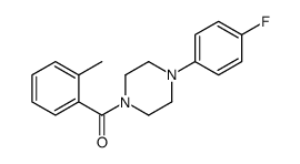 [4-(4-Fluorophenyl)-1-piperazinyl](2-methylphenyl)methanone Structure