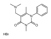 5-[(dimethylamino)methyl]-3,6-dimethyl-1-phenylpyrimidine-2,4-dione,hydrobromide Structure