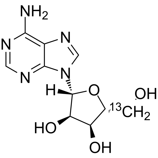 Adenosine-13C Structure