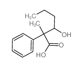 Benzeneacetic acid, a-(1-hydroxybutyl)-a-methyl-结构式