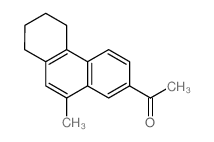 1-(10-methyl-5,6,7,8-tetrahydrophenanthren-2-yl)ethanone Structure