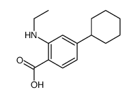 4-cyclohexyl-2-(ethylamino)benzoic acid结构式