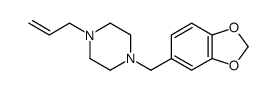 4-[(1,3-Benzodioxol-6-yl)methyl]-1-allylpiperazine picture