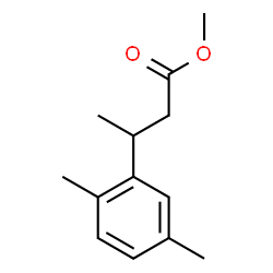 β,2,5-Trimethylbenzenepropionic acid methyl ester结构式