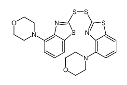 4-[2-[(4-morpholin-4-yl-1,3-benzothiazol-2-yl)disulfanyl]-1,3-benzothiazol-4-yl]morpholine结构式