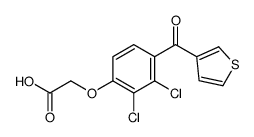 [2,3-Dichloro-4-[(3-thienyl)carbonyl]phenoxy]acetic acid Structure