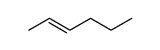 trans-2-hexene Structure