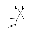 1,1-dibromo-2-ethenyl-2-methylcyclopropane Structure