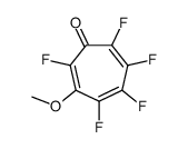 2,3,4,5,7-pentafluoro-6-methoxycyclohepta-2,4,6-trien-1-one结构式