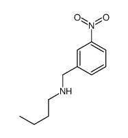 N-[(3-nitrophenyl)methyl]butan-1-amine Structure